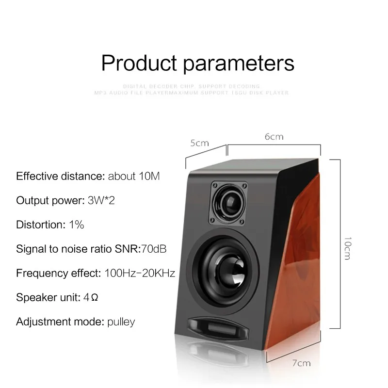 Мини настольный динамик маленький компьютер акустическая система для ПК Hifi Музыкальная Коробка Мультимедиа USB двойной сабвуфер для телефона компьютера ноутбука планшета