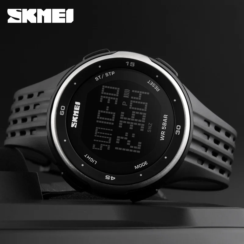 buy Men Sport Watches SKMEI Brand 50m Waterproof Digital LED Military Watch Women Outdoor Electronics Wristwatches Relogio Masculino