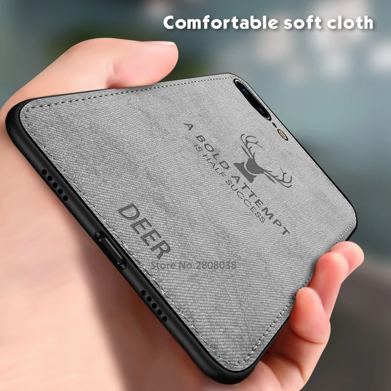 GerTong ткань текстура олень ТПУ чехлы для iPhone XR XS MAX 6 6S 7 8Plus X 3D рельефная силиконовый