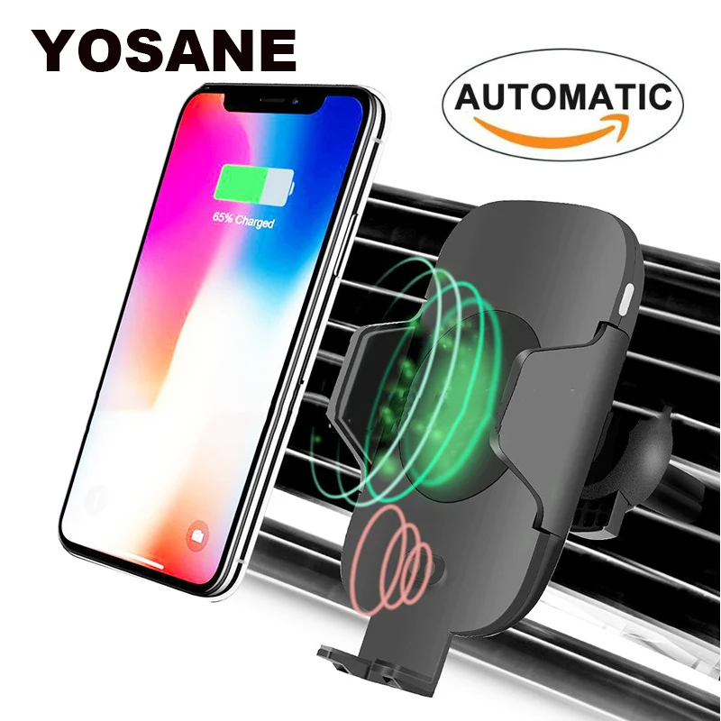 QI Wireless Charger Car with Automatic Infrared Sensor For iPhone X 8 8 Plus Samsung S8 S9 Note 8 9 Nokia Lumia Fast Charging QI Wireless Charger Car with Automatic Infrared Sensor For iPhone X 8 8 Plus Samsung S8 S9 Note 8 9 Nokia Lumia Fast Charging