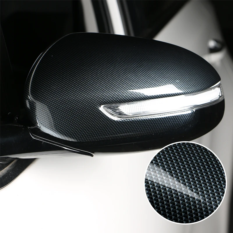 

Carbon Fiber Car Rear-view Mirror Covers Shell Rearview Mirror Edge Guards Case For KIA Sportage 4 QL 2016-2018 2019 Accessories