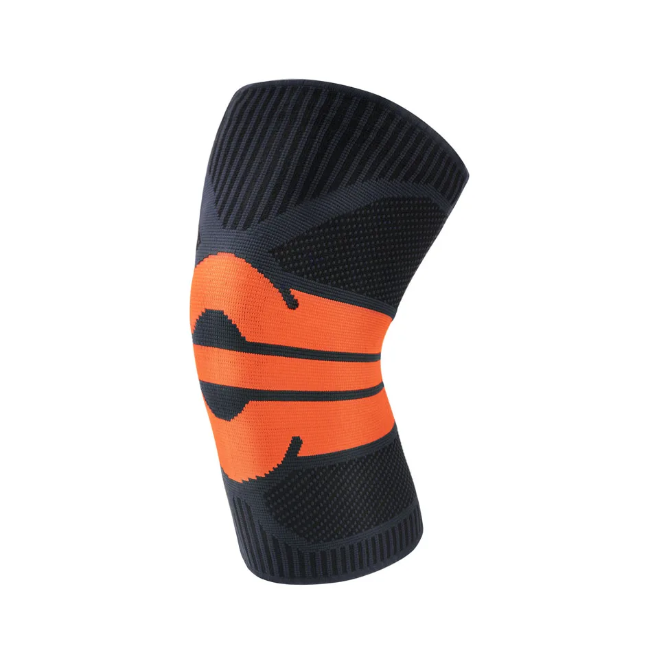 Loogdeel 1 шт. 3D ткацкие наколенники поддерживает бандаж Волейбол Баскетбол Meniscus Patella трикотажные протекторы Спортивная безопасность - Цвет: Orange