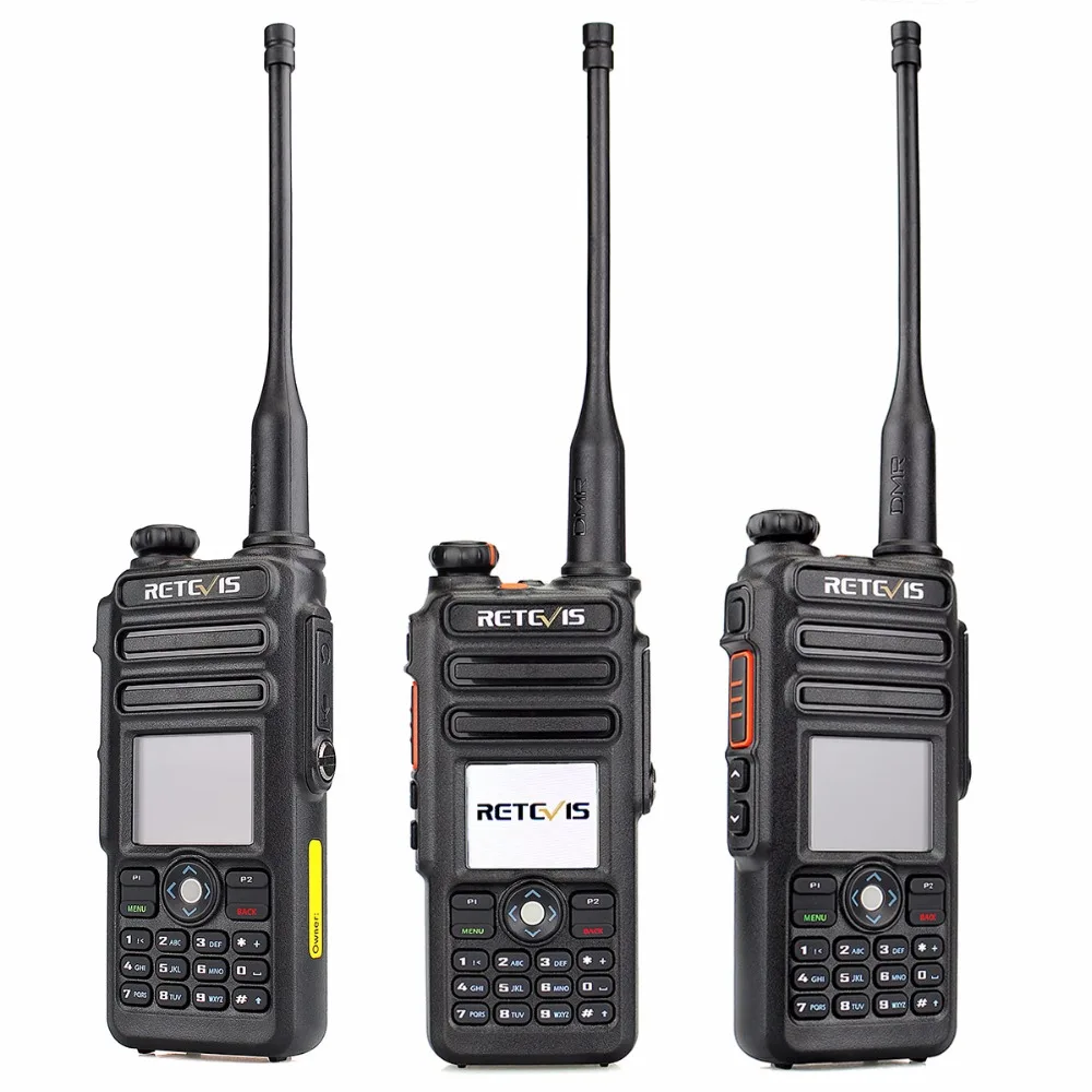 VHF DMR Digital 2200mAh 3000CH 2 Way Radio Retevis RT82 GPS Walkie Talkie UHF 
