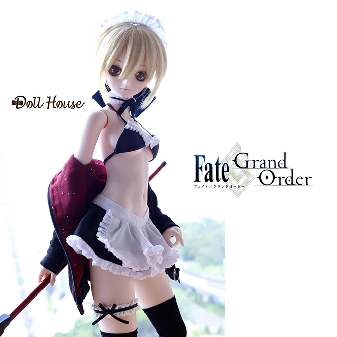 Новая Одежда для куклы BJD 1/3 1/4 1/6 DD/SD фартук платье Косплей Костюм FATE FGO saber
