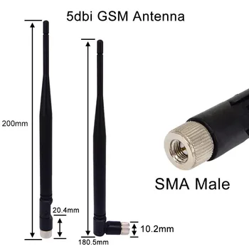 

20 pcs 5 dbi GSM antenna gsm 824-960Mhz 1710-1990Mhz SMA MALE Adapter connector