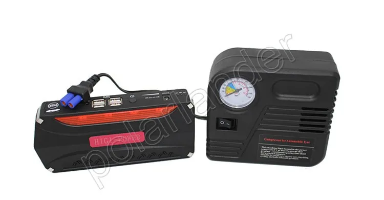  mini Car Jump Starter with pump Safety Portable 4 USB battery Charge Auto emergency power bank auto