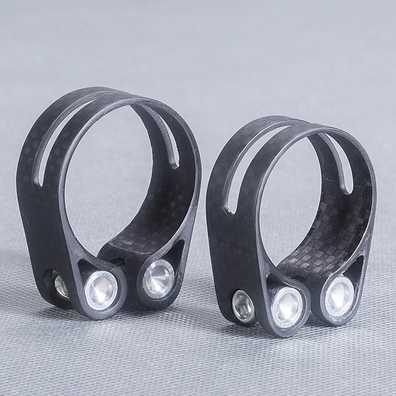 

14g/Peice 3K Matte Carbon Fiber Bike Seatpost Clamp Road/Mtb Bicycle Seat Post Clamp 34.9/31.8MM