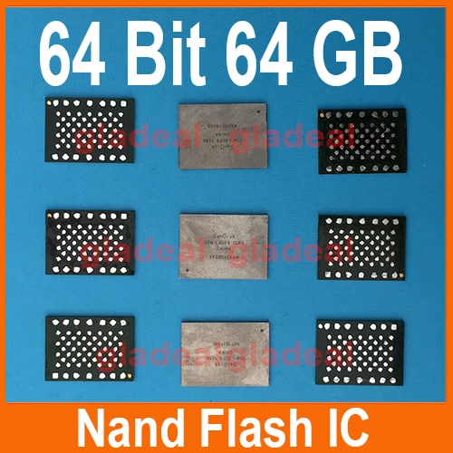 Erikahrnbom купить Dhl бесплатная 2 шт лот 64 бит гб Nand Flash микросхема Hdd для Iphone 6 и плюс увеличение памяти ремонт плата продажа дешево