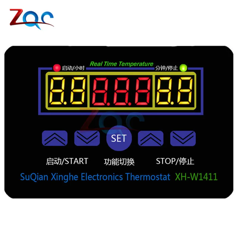 XH-1411 W1411 AC 110 V-220 V дисплей цифровой регулятор температуры Многофункциональный термостат контроль температуры переключатель DC 12V