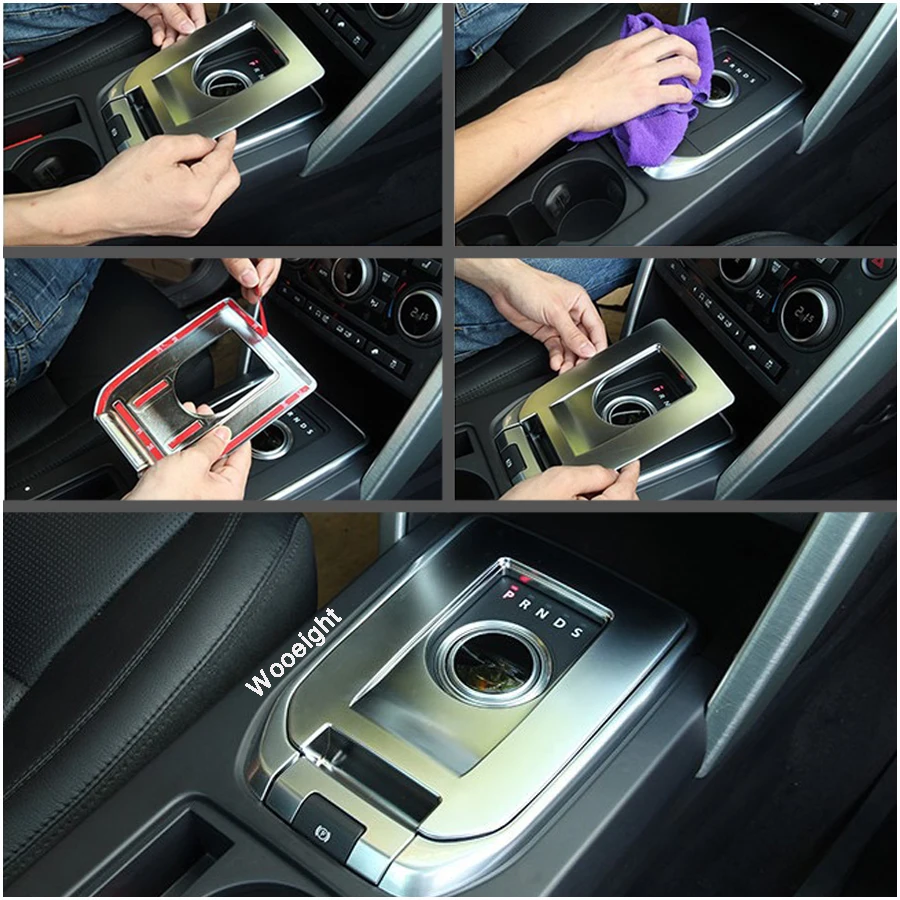Wooeight Car Central Console Panel Cover Trim Styling Center Frame Sticker For Land Rover Discovery Sport 2015 2016 2017 (9)