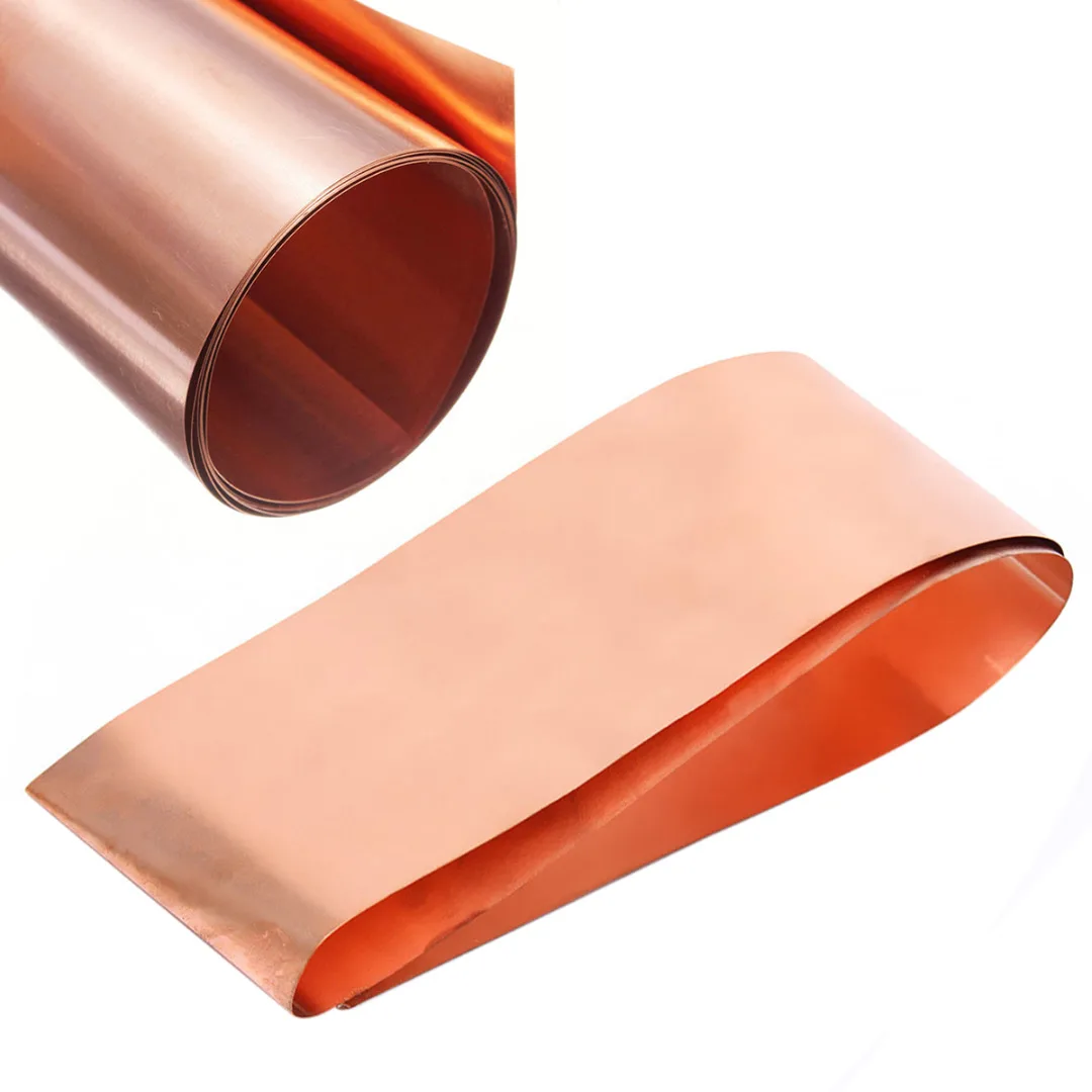 1pc 0.2mm Thickness 99.9% High DIY Handmade Material Purity Pure Copper Cu Metal Sheet Foil Plate 100mm*1000mm