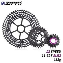 ZTTO 12 s 11-52 т SLR 2 кассеты MTB 12 Скорость blackWide соотношение Сверхлегкий ЧПУ Freewheel Mountain Запчасти для велосипеда для HG концентратор тела