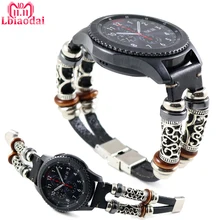 Кожаный ремешок для samsung Galaxy watch 46 мм ремешок gear S3 Frontier band 22 мм браслет из натуральной кожи часы huawei GT ремешок 46 мм