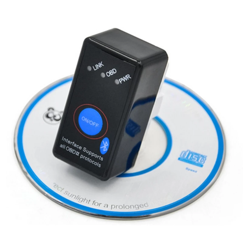 Хит, Супер Мини ELM327 Bluetooth V2.1 с переключателем питания ELM 327 OBD 2, автомобильный диагностический инструмент, сканер, крутящий момент, Android