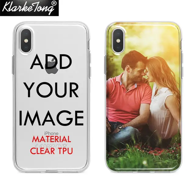 Custom Design DIY Transparente Silicone Case Cover For
