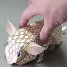 DIY Украшение для альбома из бумаги D'Haruki Nakamura бумажные игрушки мышь Свинья оригами Kirigami Pliage decoavrez украшения бумажные игрушки