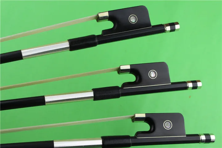 

New strong black Carbon fiber cello bow 4/4 professional bow ebony frog