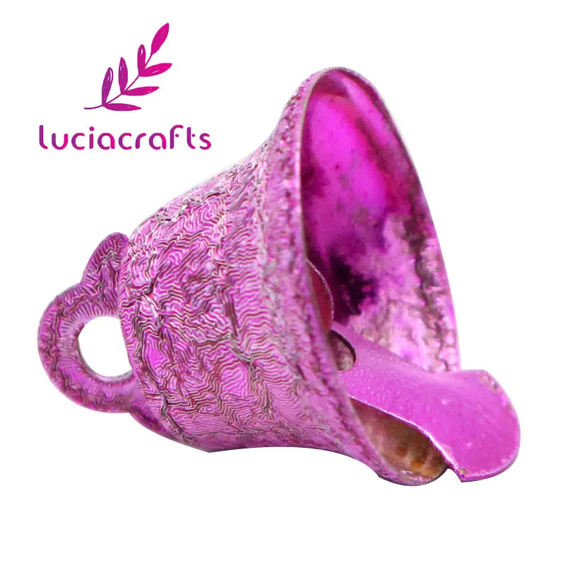 Lucia Craft 12 шт./лот 14*16 мм красочные металлические подвески для колокольчиков колокольчик DIY Рождественский Декор ручной работы аксессуары H0218