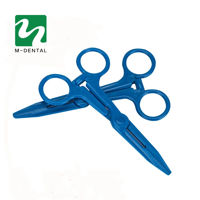 

12 pc/Bag Dental Disposable Forceps Hemostats Dentistry Equipment Plastic Scissors