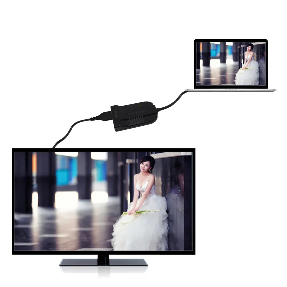 Wiistar USB 3,0 к HDMI 1080 P видео кабель адаптер переходник USB HDMI внешняя видео карта Multi Мониторы адаптер для портативных ПК