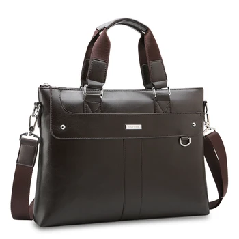 

Waterproof Leather Laptop Briefcase bag With Secret Compartment For Business