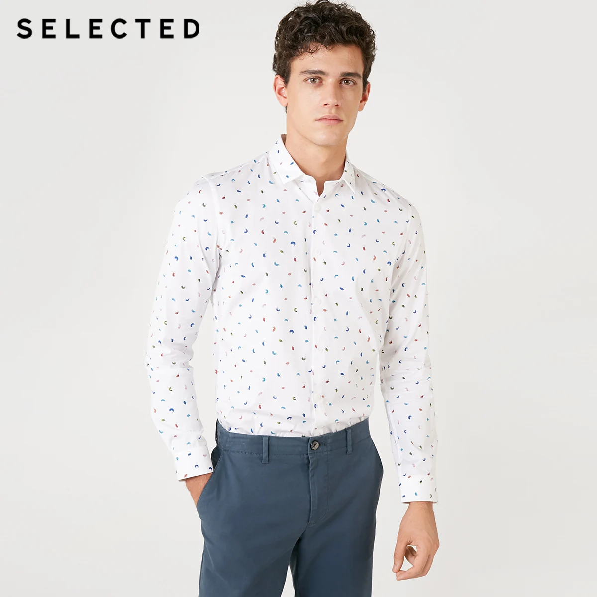 

SELECTED Men's Slim Fit 100% Cotton Shirt S|418405522