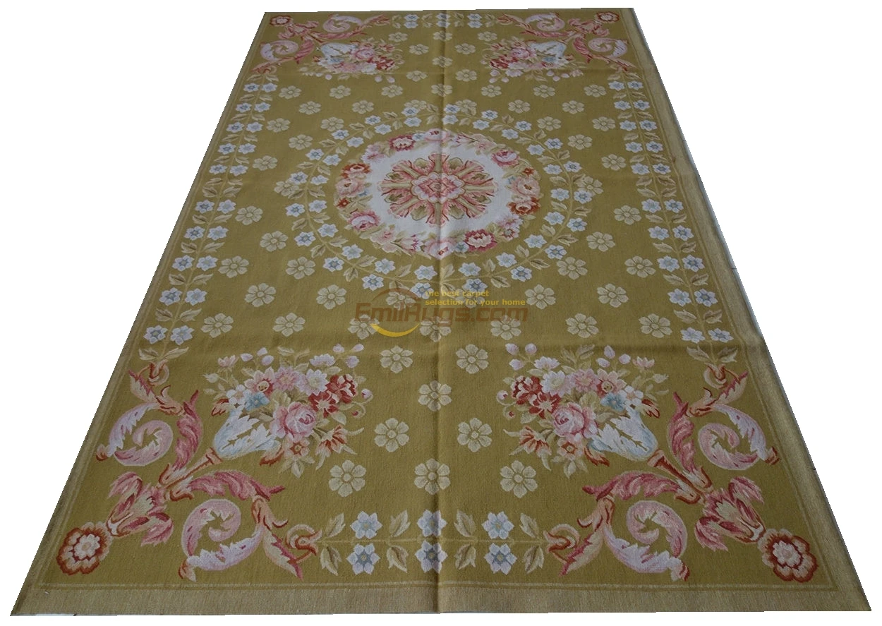 

Handmade Carpets For Living Room Square Rug Aubusson Carpet Natural Sheep Wool
