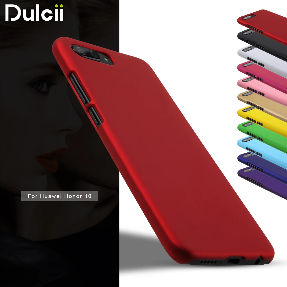 Dulcii чехол для huawei Honor 10 Чехол глянцевый Жесткий PC прорезиненный Твердый Чехол-5 84