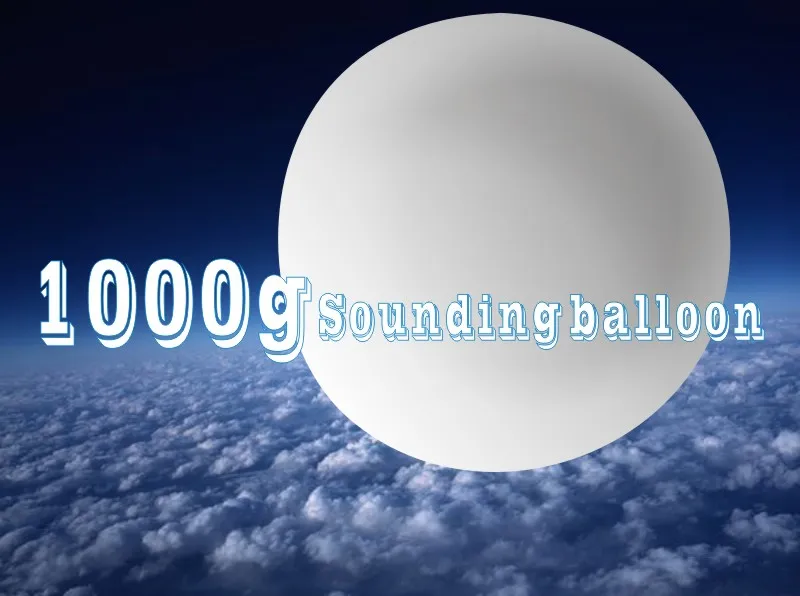 1000g 1000 gram weather balloon near space vedio radiosonde sounding