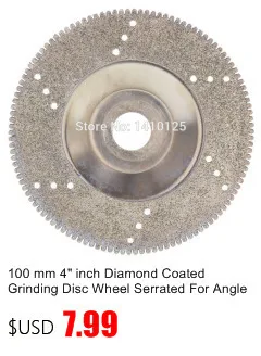 100 мм " дюймов с алмазным покрытием диск для полировки выпуклые Threading для угловая шлифовальная машина Грит 150 стекло камень