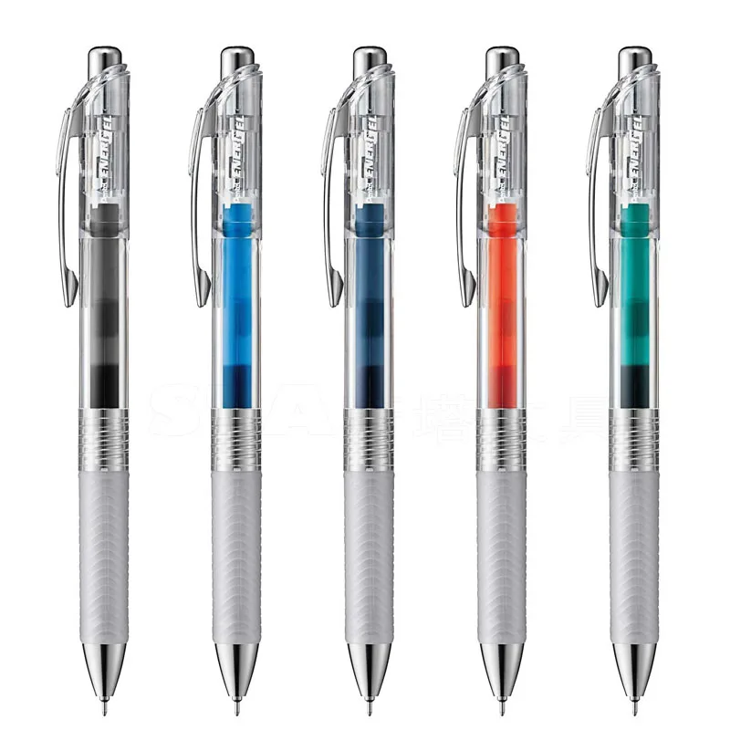 Япония Pentel BLN75TL гелевая ручка энергетигель прозрачный стержень цветной стержень 0,5 мм Быстросохнущий пресс гелевая ручка 1 шт