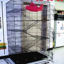 Pets Junior Queen selection of low double encryption folded three or four birds cage kitty cottages