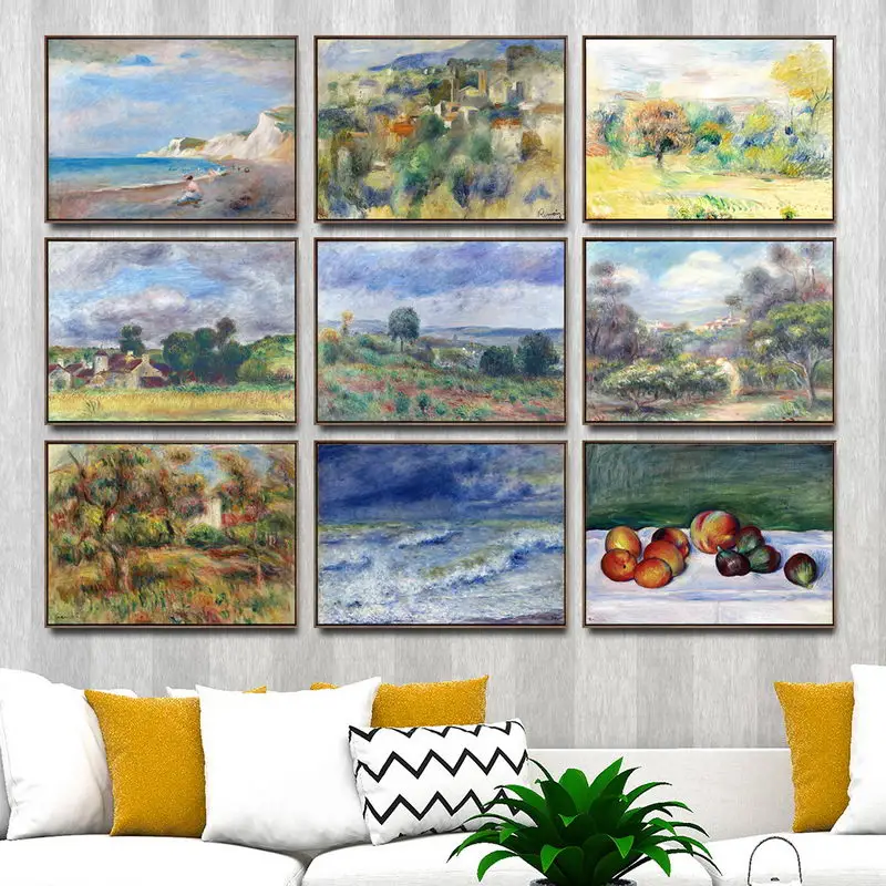 

Home Decoration Art Wall Pictures Fro Living Room Poster Print Canvas Paintings French Pierre-Auguste Renoir 2 Oli painting