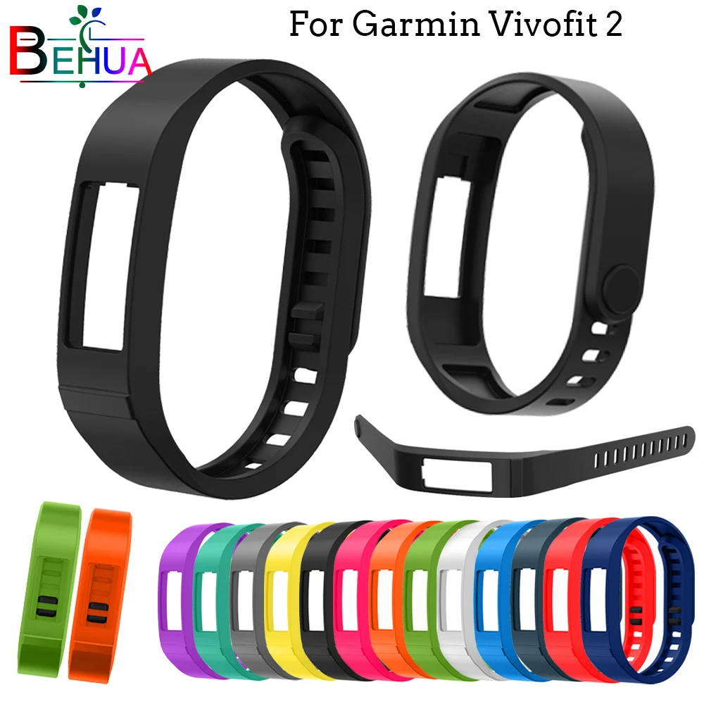 Спортивный мягкий силиконовый ремешок для часов Garmin Vivofit 2 наручных Vivofit2 Сменные
