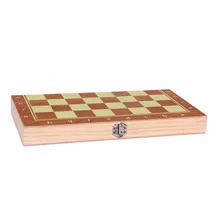 4 Size Hot Sale Wooden Folding Chess New Design 3 in 1 Wooden International Chess Set Board Travel Games Chess