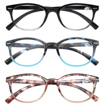 Gafas de lectura con marco ovalado para hombres y mujeres, lentes de lectura con remache de Metal, lentes de aumento con bolsa negra, dioptrías + 0,5 + 0,75 + 2,25 + 2,75 + 5,00