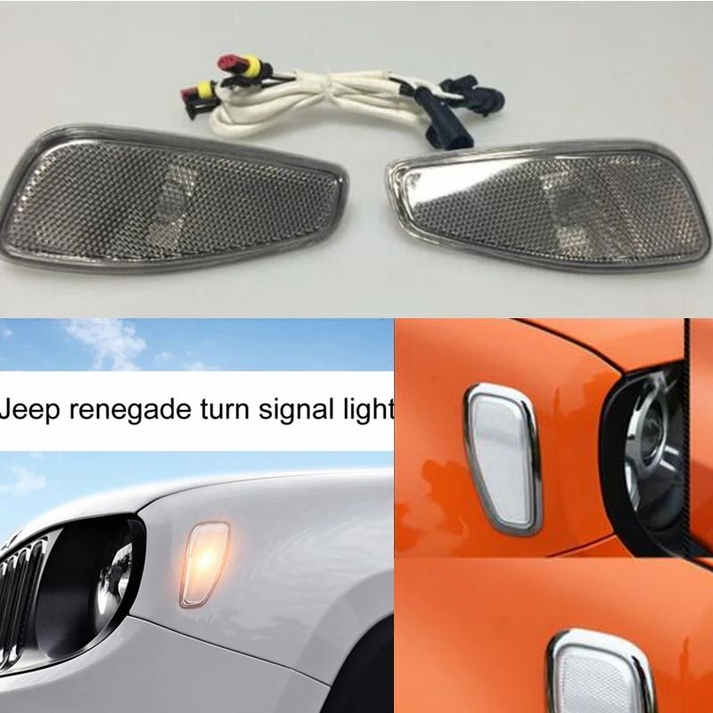For Jeep Renegade Parts Front Fog Lights Cover ABS For Jeep Renegade