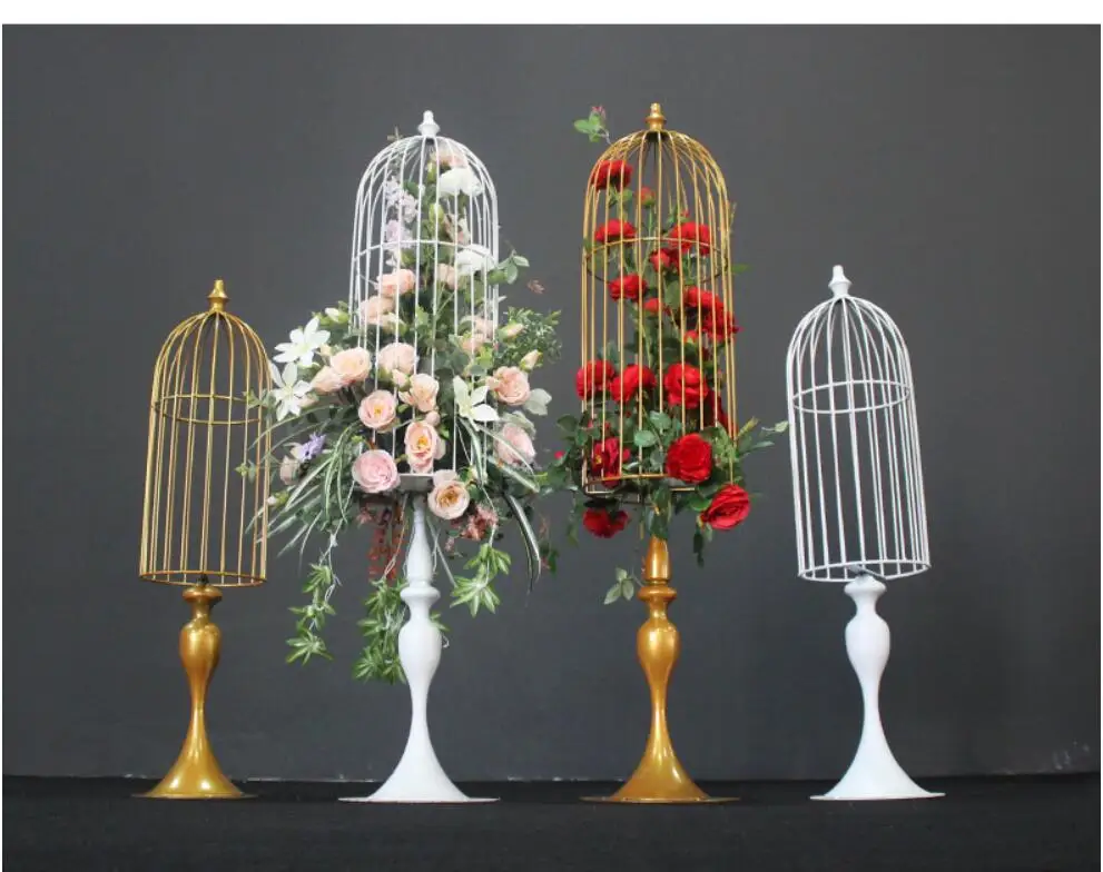 

Wedding props birdcage &Wedding table center vase stands a frame for flowers