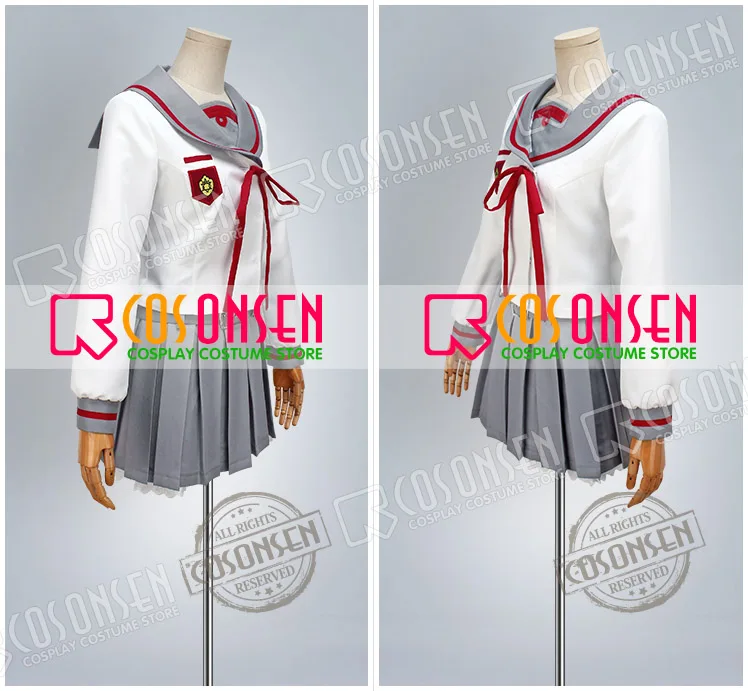 Косплей ONSEN Seraph of the End Owari no Serafu Mahiru Hiiragi костюм моряка полный комплект|seraph end|cosplay