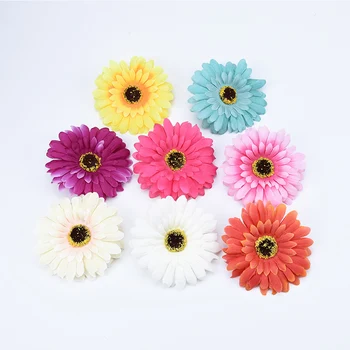 

10CM cheap Artificial flowers christmas decorations for home wedding diy garland fake plants daisy plastic flowers silk gerbera