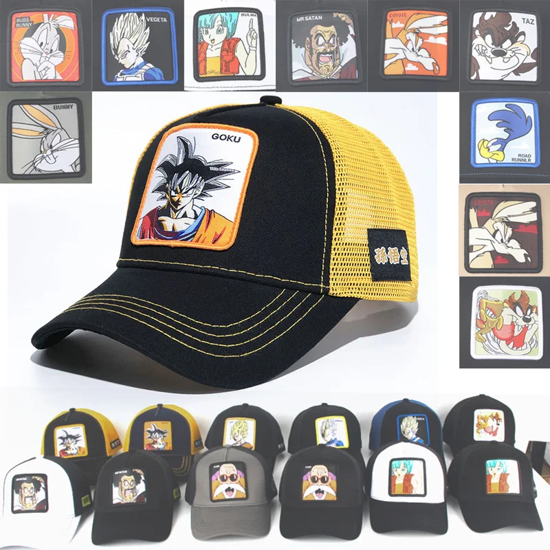 

Dragon Ball Z Mesh Hat Goku Baseball Cap Curved Brim Snapback Caps Gorras Casquette