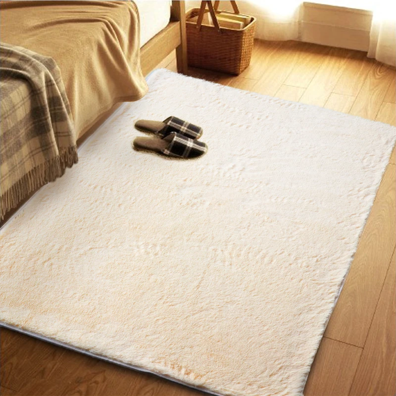 WINLIFE Ультра мягкий ковер для спальни журнальный столик водяная стирка коврик прикроватный коврик противоскользящее одеяло