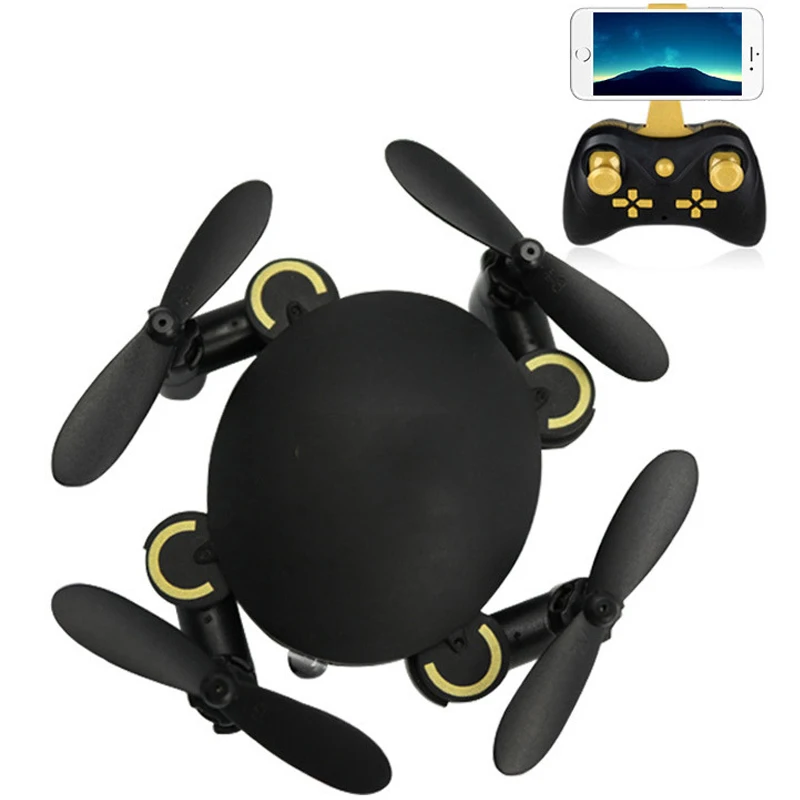Дроны с камерой HD RC Квадрокоптер Wi Fi FPV селфи высоким режимом удержания легкий в