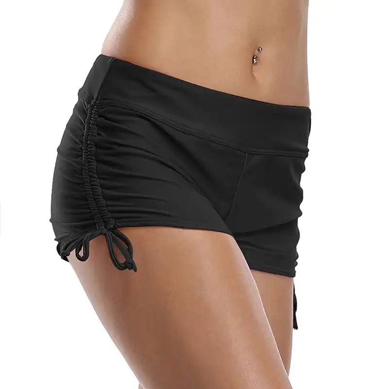 high waisted boyleg swimwear