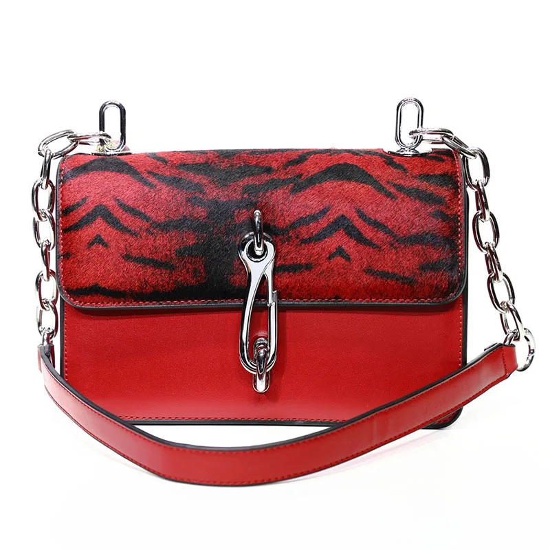 

High Quality Deluxe HorsehairbagHand-held Lady with OneShoulderSlant Bag and All Rides MoistureTexture in Autumn and Winter2019