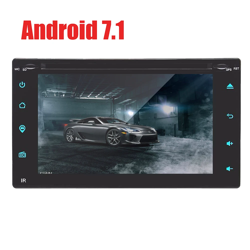 2 Din четырехъядерный 7 &quotAndroid 8 01 автомобильный DVD GPS навигация для Toyota Camry 2007 2008 2009
