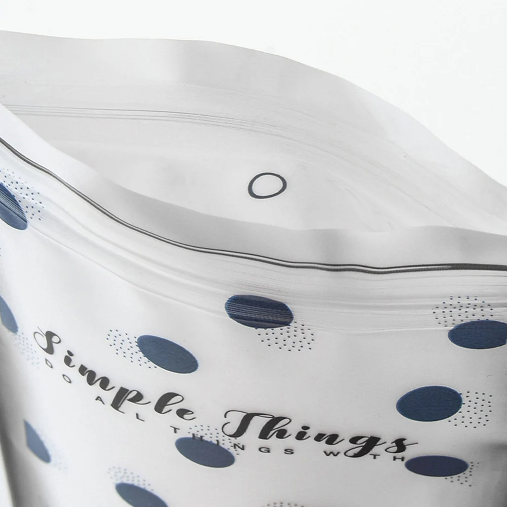 4pcs Food Storage Bag PE Reusable Travel Snack Bag Ziplock Zip Zipped Lock Fresh-keeping Leakproof Cup-shaped Storage Bags