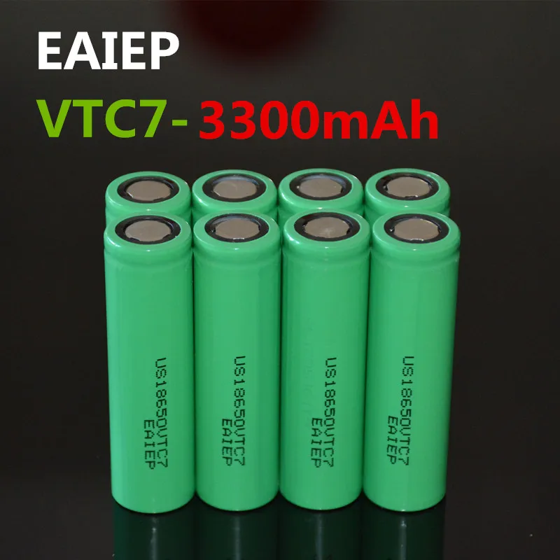 EAIEP VTC7 3 7 в 3300 мАч литий ионная аккумуляторная батарея 18650 US18650VTC7 30A электронный