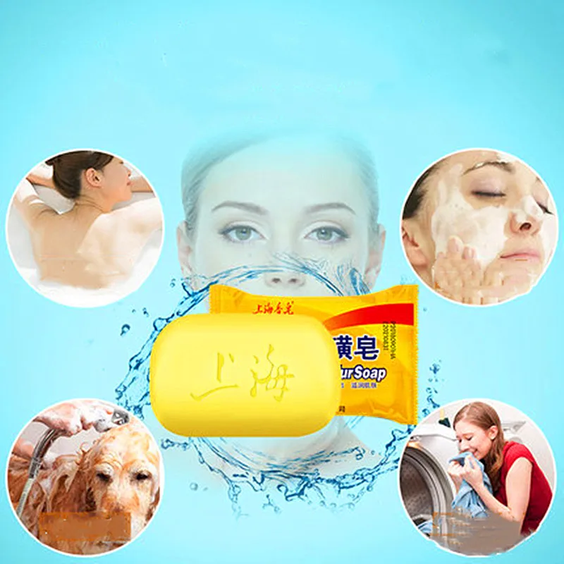 Сульфатное мыло Шанхай масло-контроль акне лечение угрей мыло 90 г отбеливание очищающее средство Китайский традиционный уход за кожей