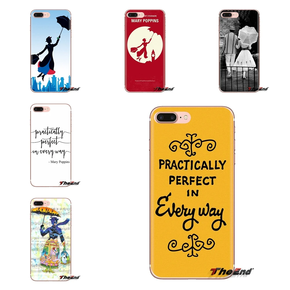 

For Huawei G7 G8 P7 P8 P9 P10 P20 P30 Lite Mini Pro P Smart Plus 2017 2018 2019 Soft Covers Mary Poppins Practically Perfect Art